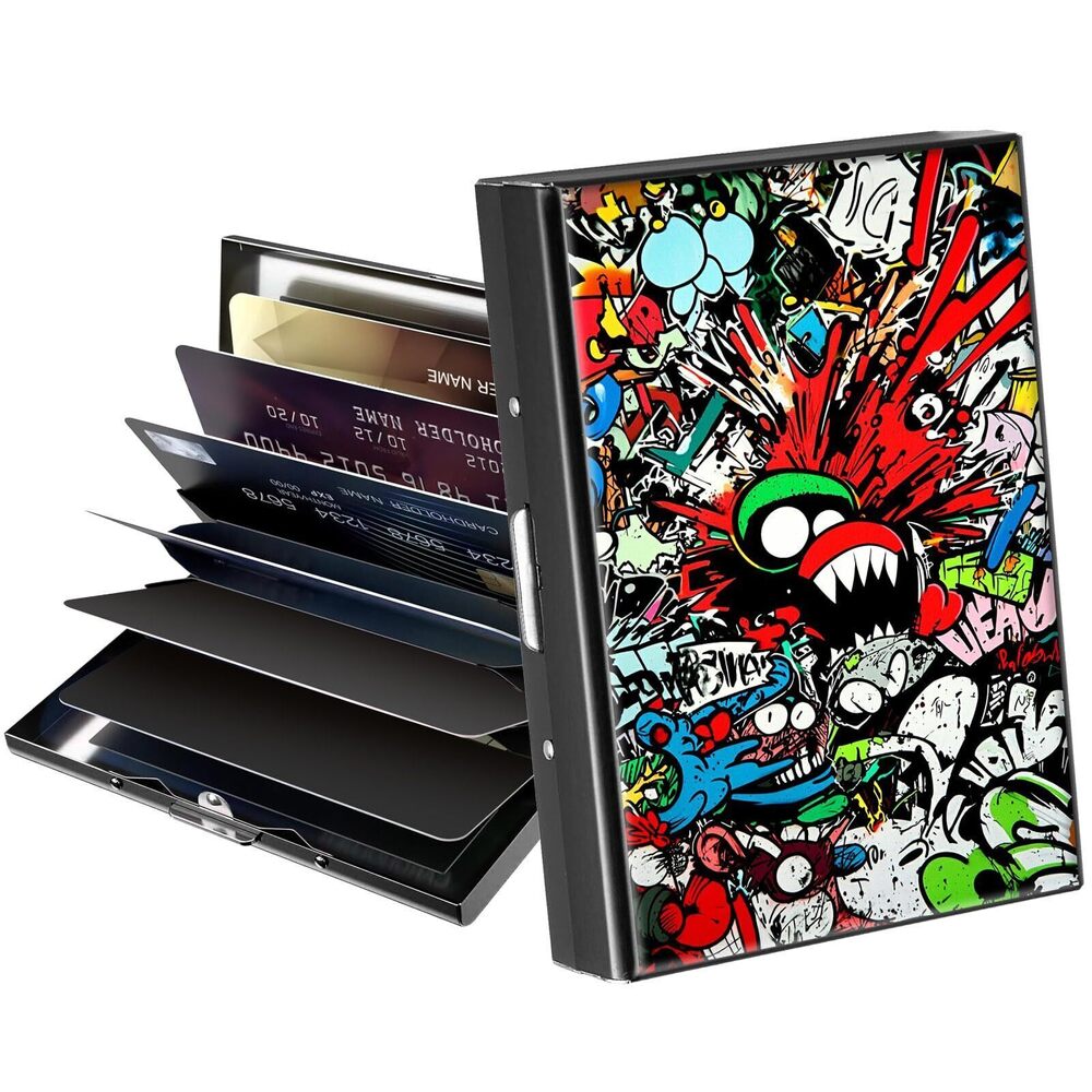 8547 Metal Wallet,Credit Card Holder ,Thin Slim Mini Aluminum Wallet RFID